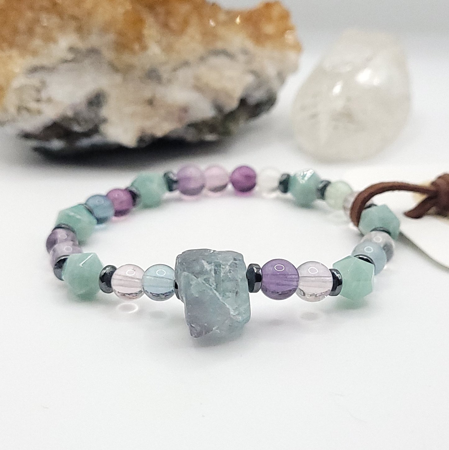 Fluorite & Amazonite bracelet