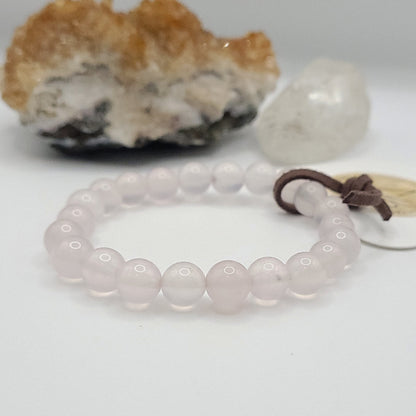 8mm rose quartz bracelet