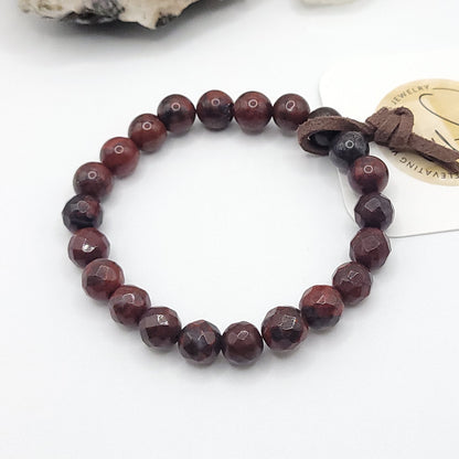 Brecciated Jasper Bracelet on white background