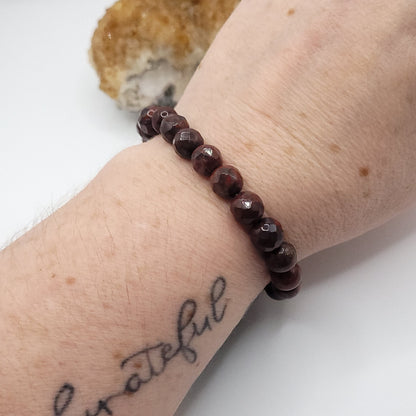 Brecciated Jasper Bracelet on wrist