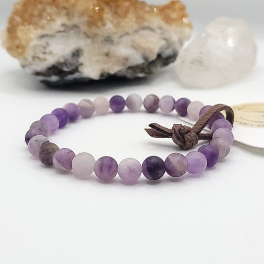 matte amethyst bracelet