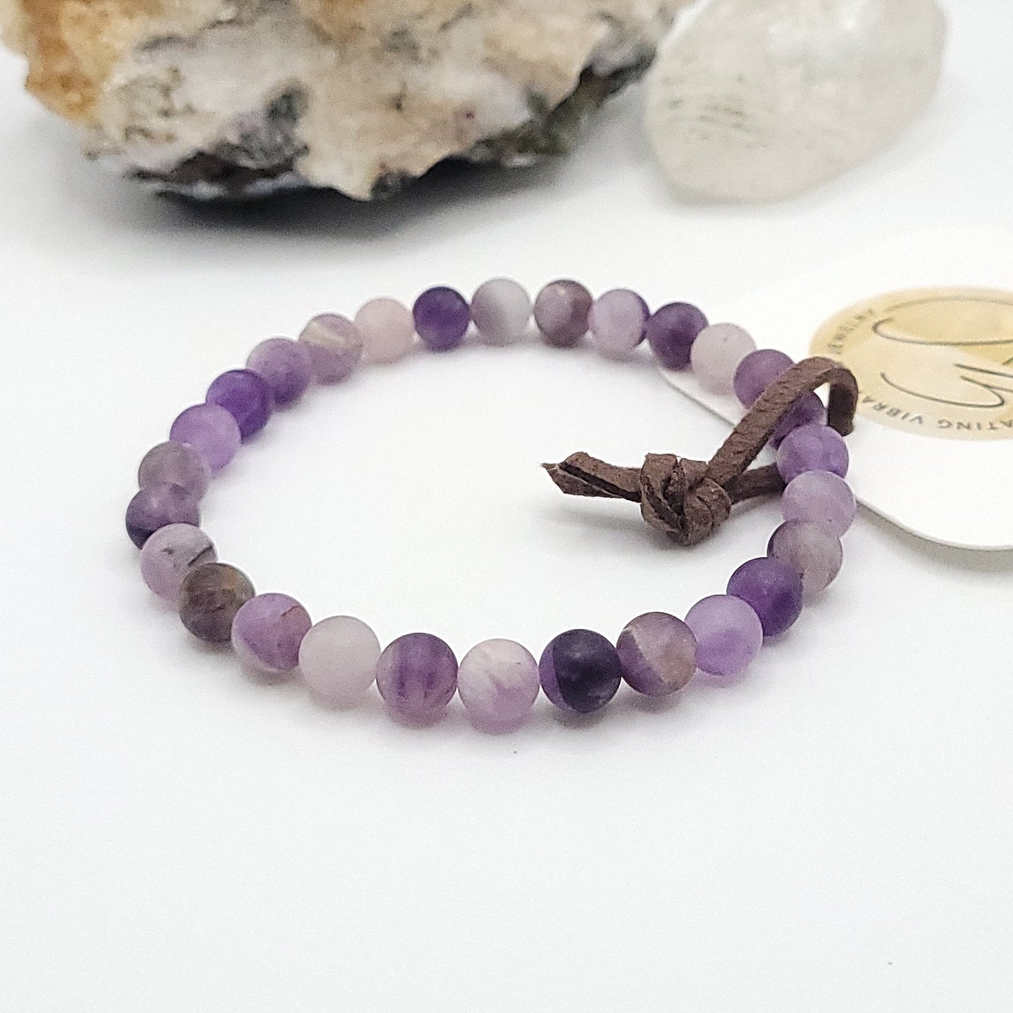 matte amethyst bracelet