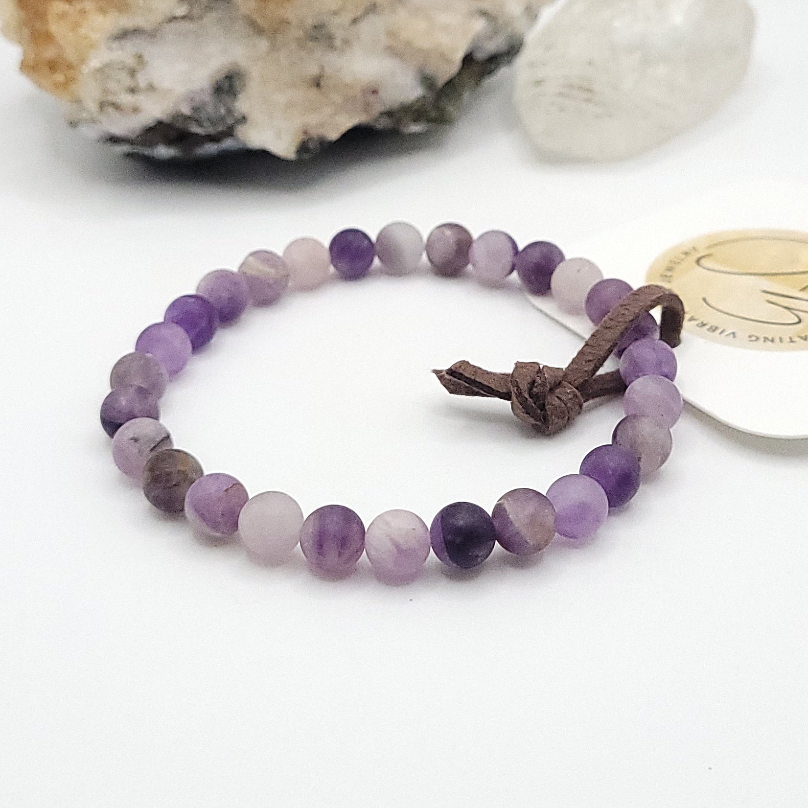 matte amethyst bracelet