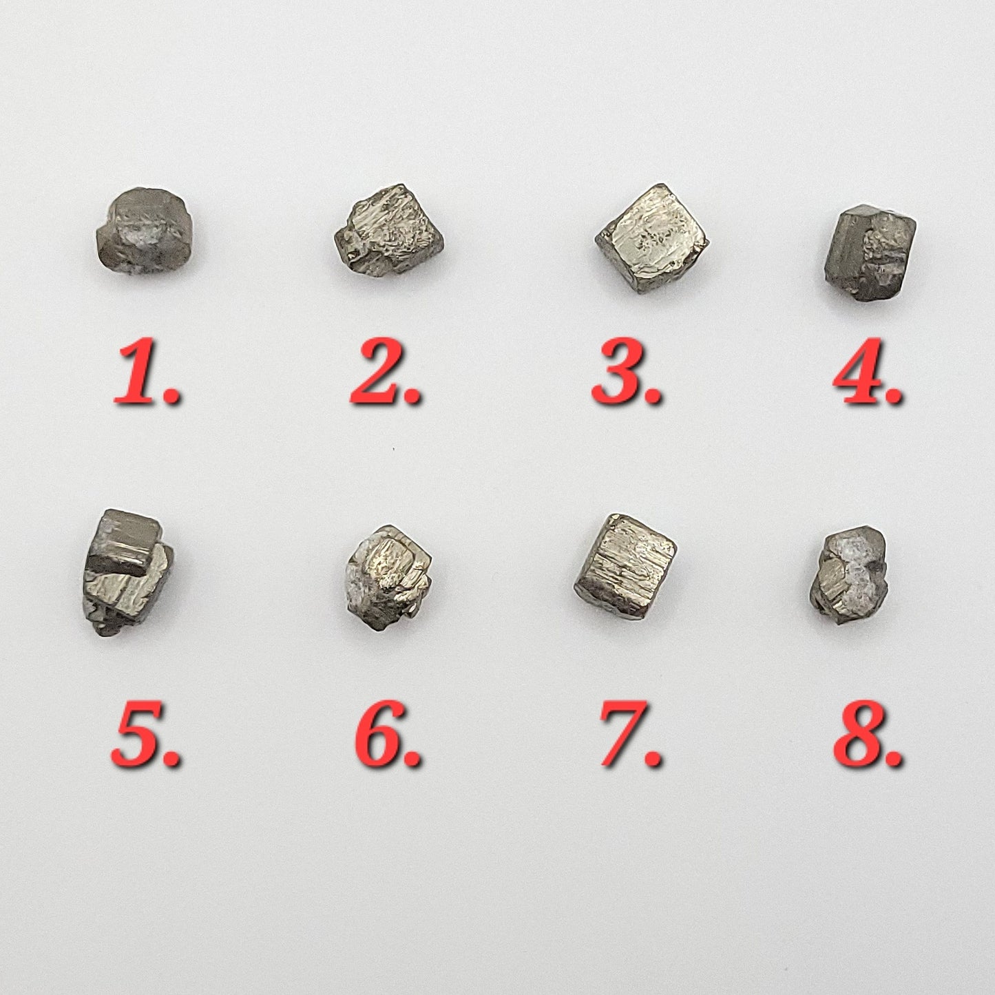 Raw pyrite stones to choose from for raw pyrite necklace