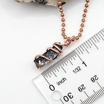 Raw Aegirine Necklace in Copper - Crystal for Protection & Grounding