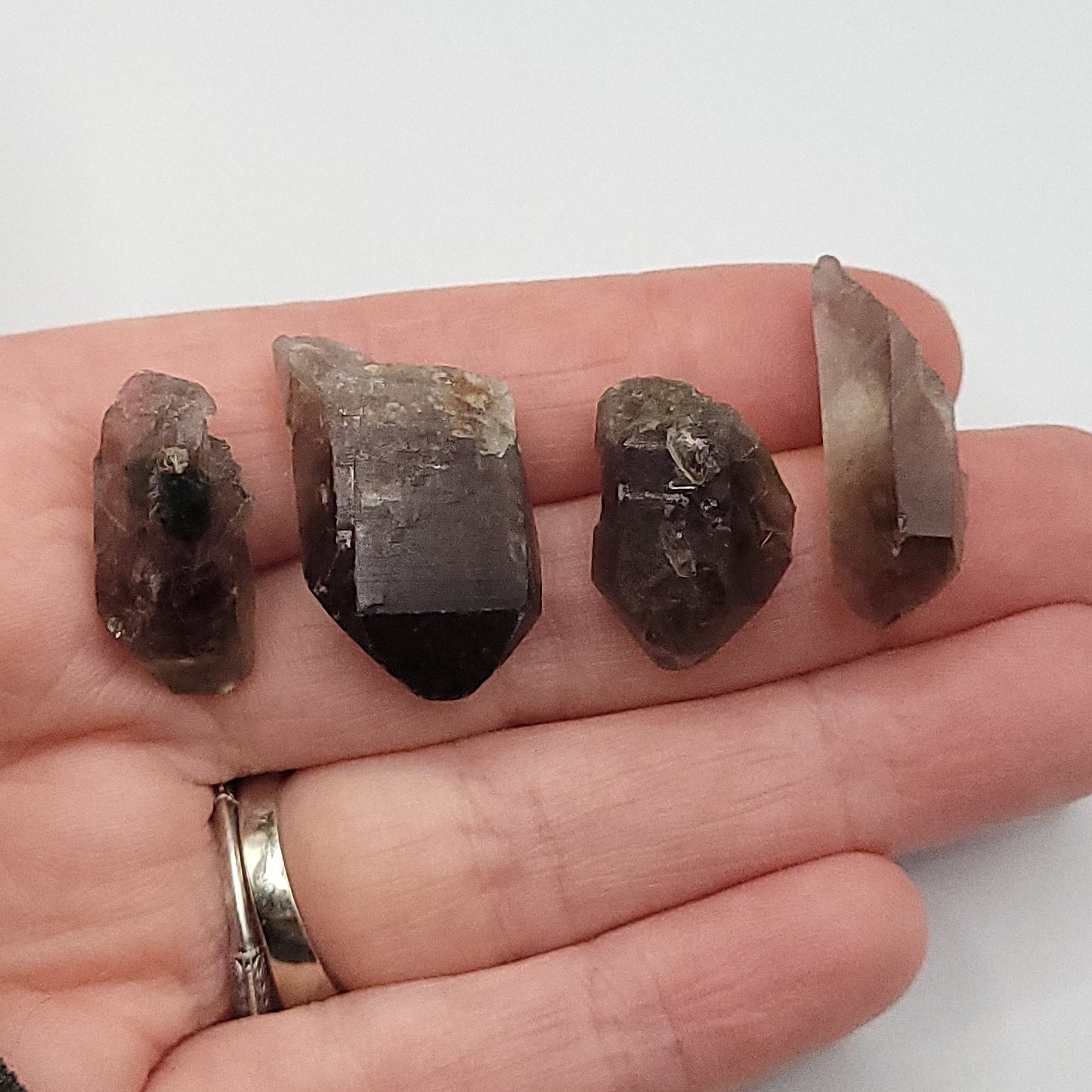 Smoky Quartz Necklace in Silver – Crystal for Grounding & Protection