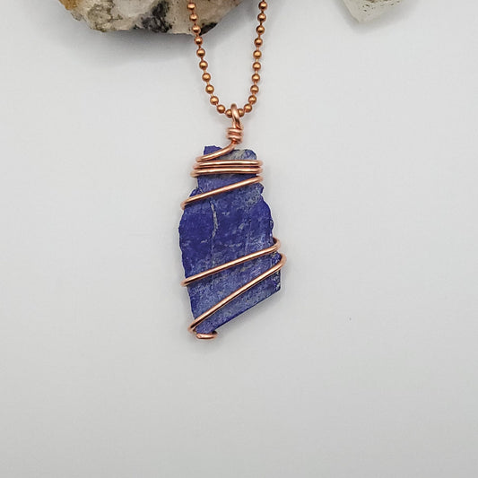 Lapis Lazuli Necklace in Copper - Crystal for Truth & Inner Wisdom