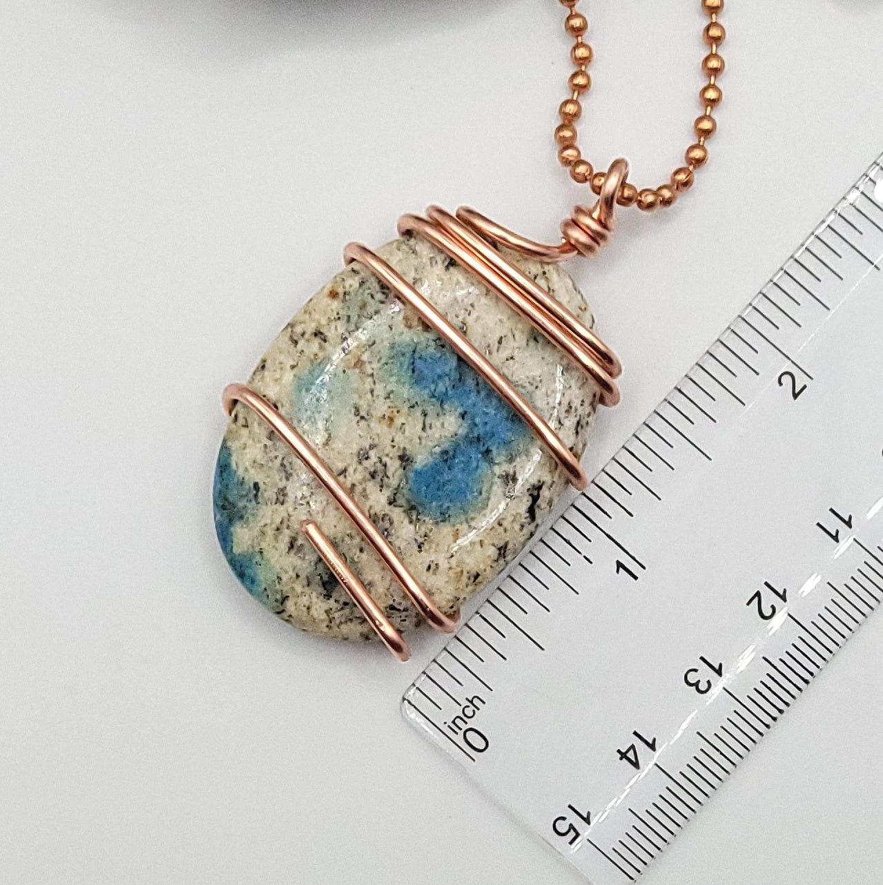 K2 Jasper Necklace in Copper - Crystal for Insight & Grounding