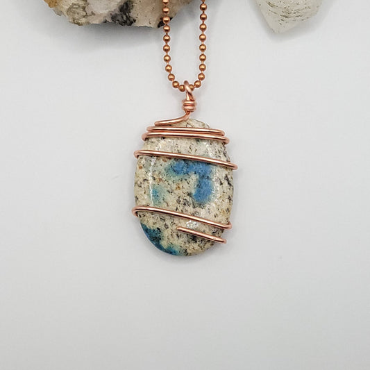 K2 Jasper Necklace in Copper - Crystal for Insight & Grounding