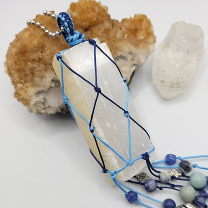 Elephant Selenite Crystal Car Charm - Truth & Courage