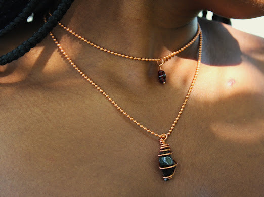 build your custom crystal pendant in copper