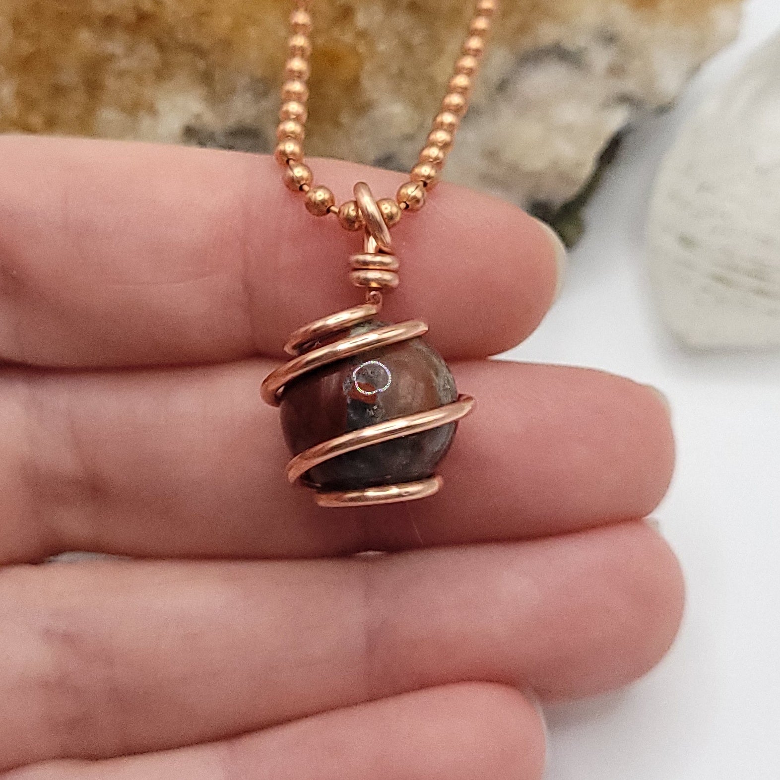 Natural gemstone crystals and healing stones arranged for energy work and meditation