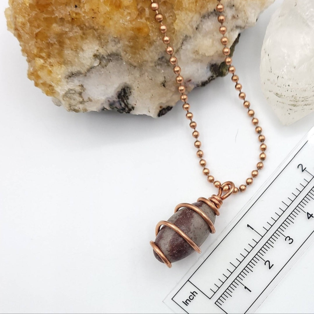 shiva lingam in copper wire measurement just over an in ch