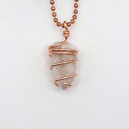 Spirit Quartz Necklace in Copper – Crystal for Harmony & Growth