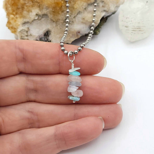 Custom Calming Crystal Necklace, Build Your Own Crystal Necklace