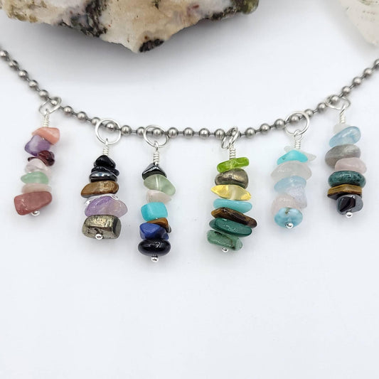 Create Your Custom Crystal Necklace, Build Your Own Crystal Necklace, Customizable Necklace Crystal