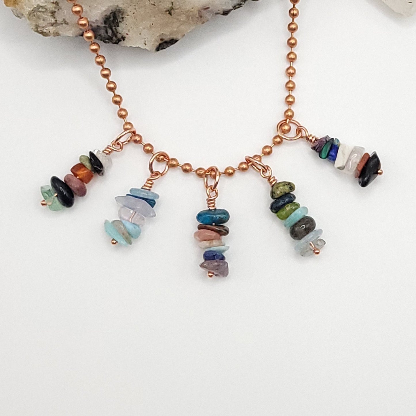 Create Your Custom Crystal Necklace, Build Your Own Crystal Necklace, Customizable Necklace Crystal, Custom Copper Crystal Pendant