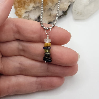 Leo Chakra Necklace, Crystal Healing Leo Pendant