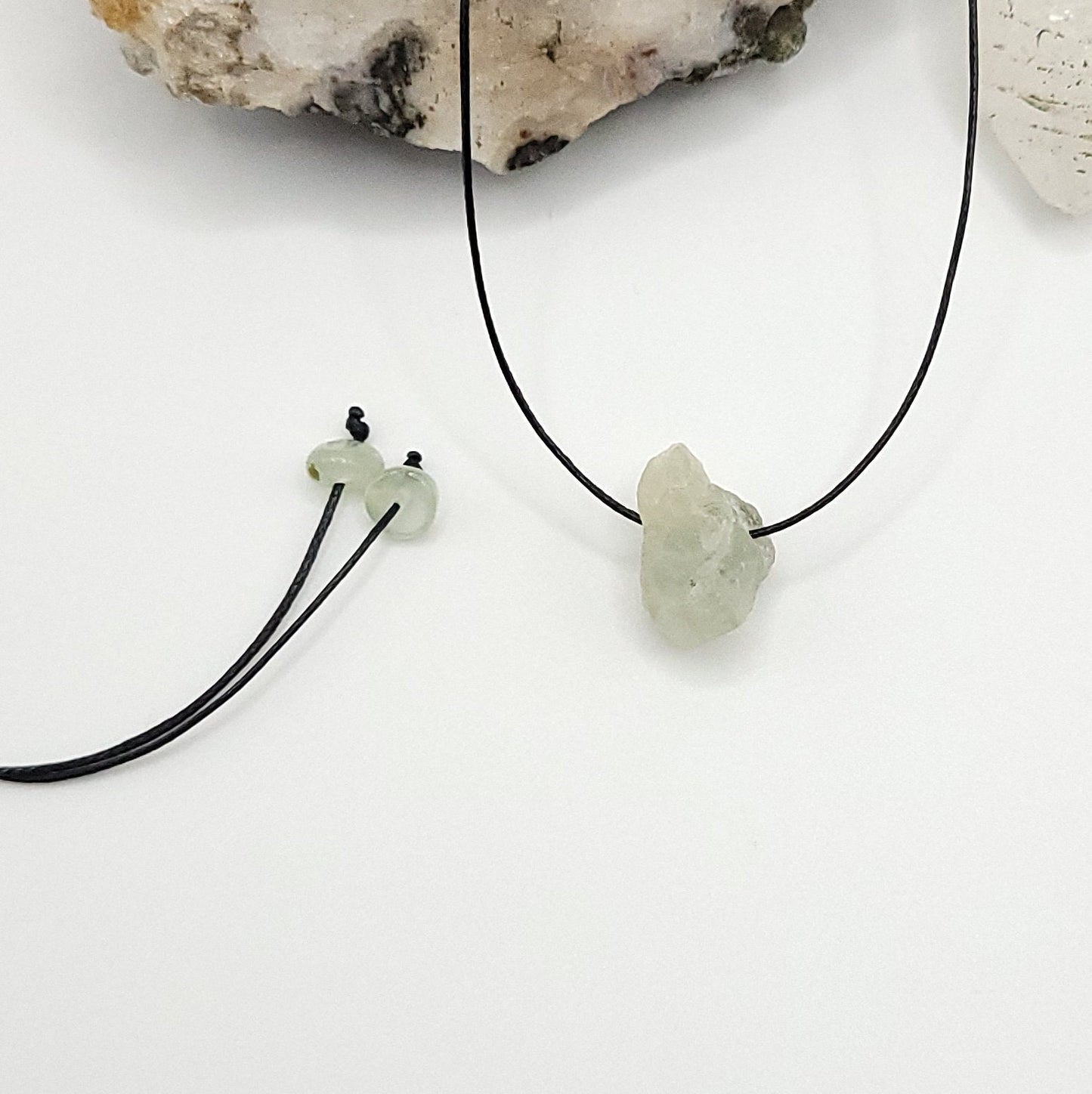 Adjustable Raw crystal Necklace