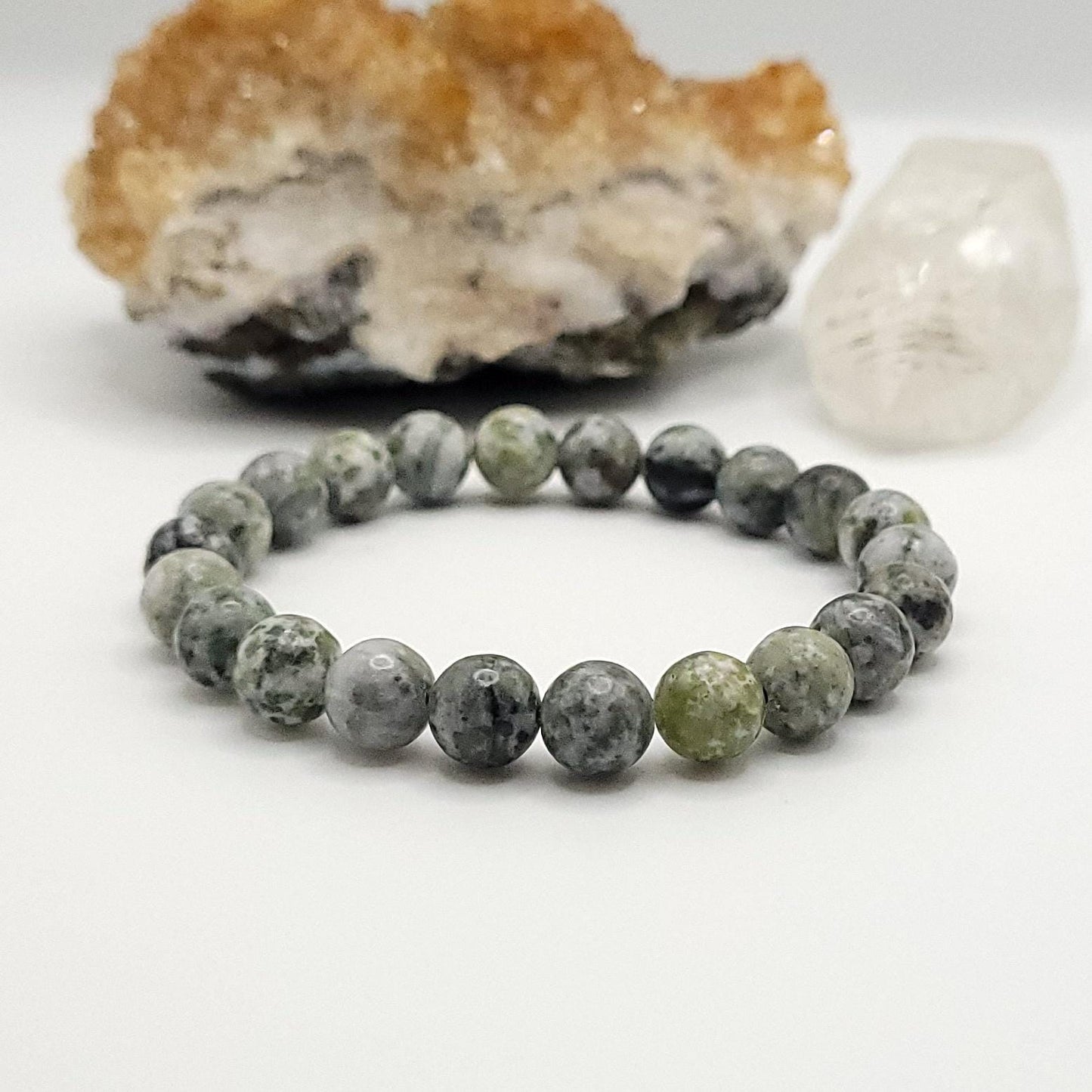 Tree Agate Crystal Stretch Bracelet