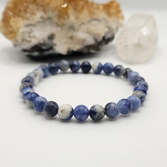 Sodalite Crystal Stretch Bracelet