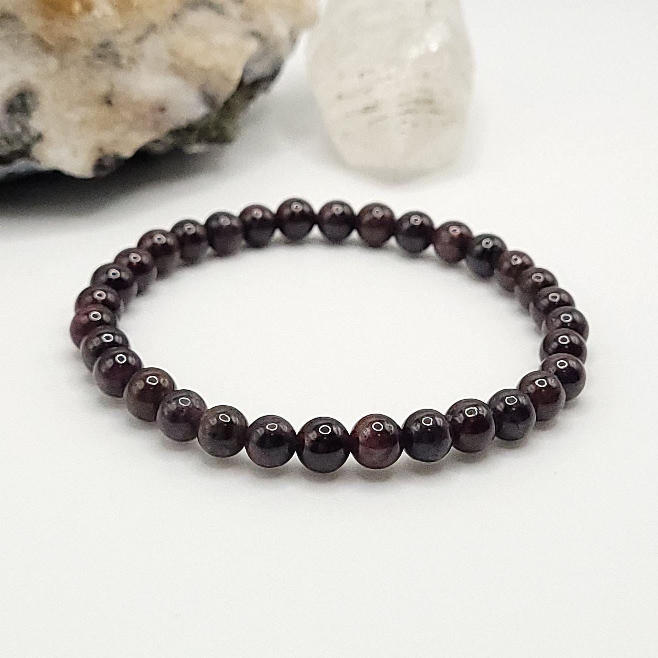 Garnet Crystal Stretch Bracelet