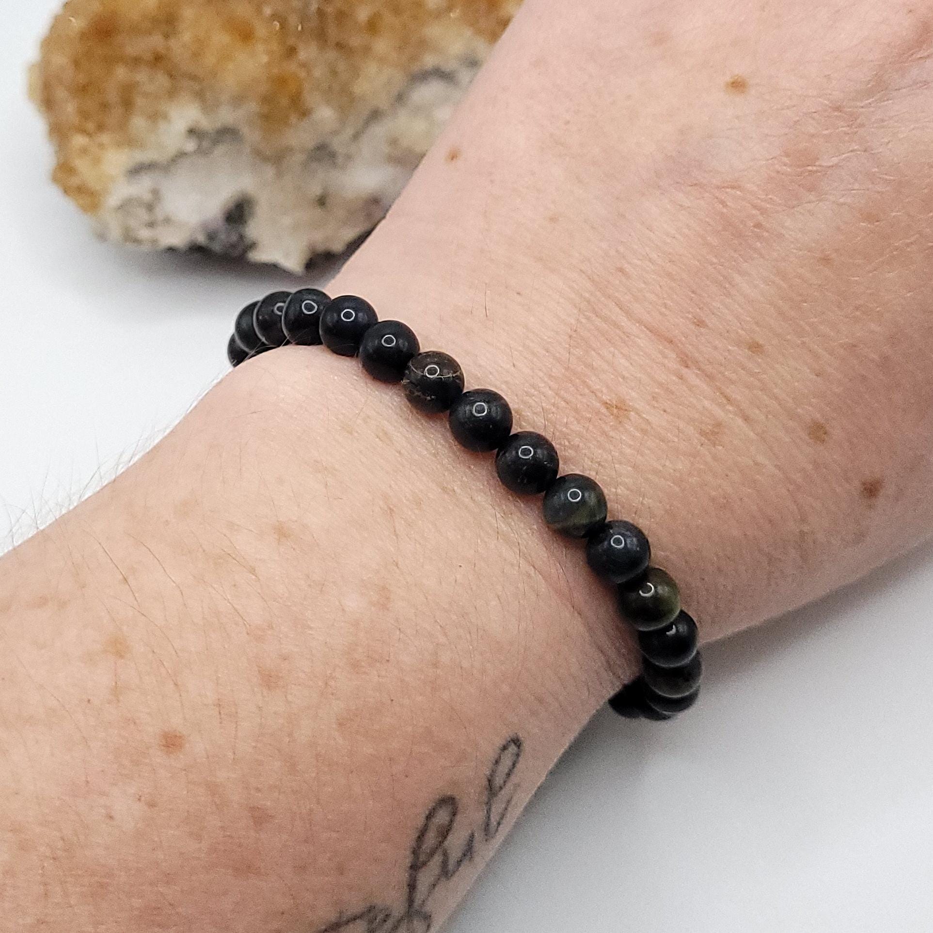 Garnet Crystal Stretch Bracelet