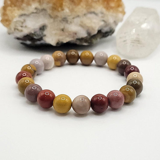 Mookaite Jasper Crystal Stretch Bracelet