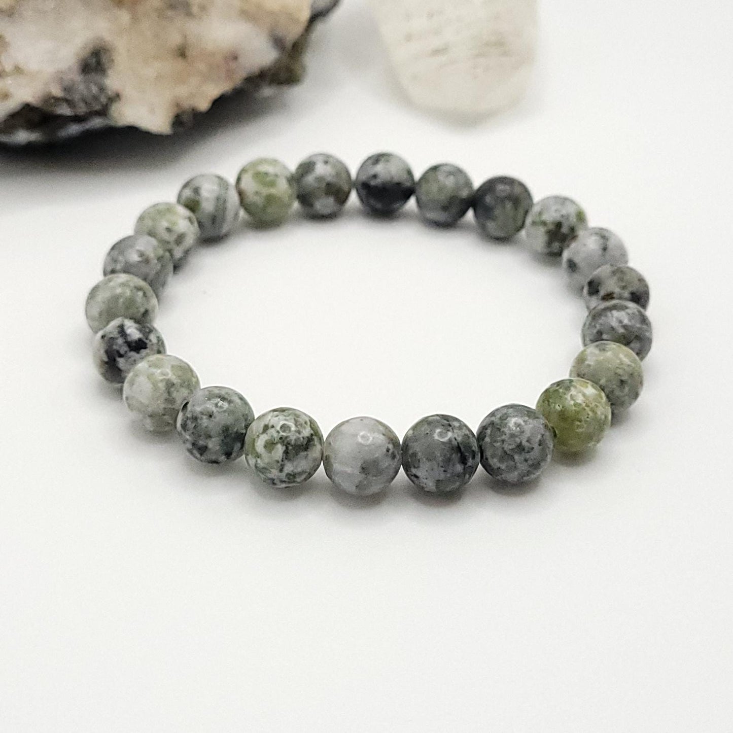 Tree Agate Crystal Stretch Bracelet