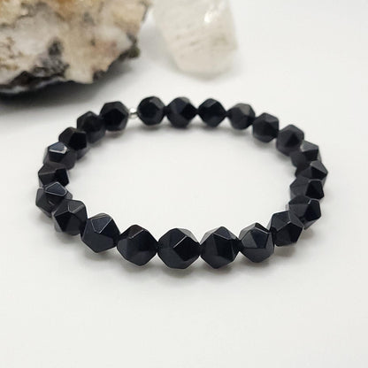 Onyx Crystal Stretch Bracelet