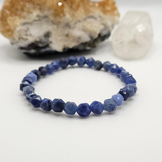 Sodalite Crystal Stretch Bracelet