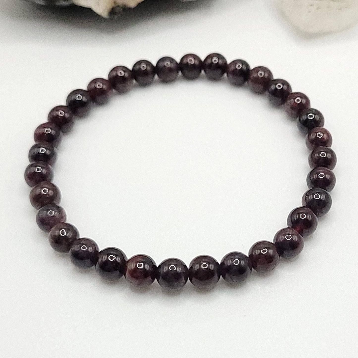 Garnet Crystal Stretch Bracelet