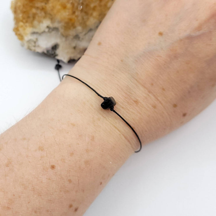 Obsidian Bracelet | Promotes Protection, Grounding, Dispelling Negativity and Healing the Root Chakra
