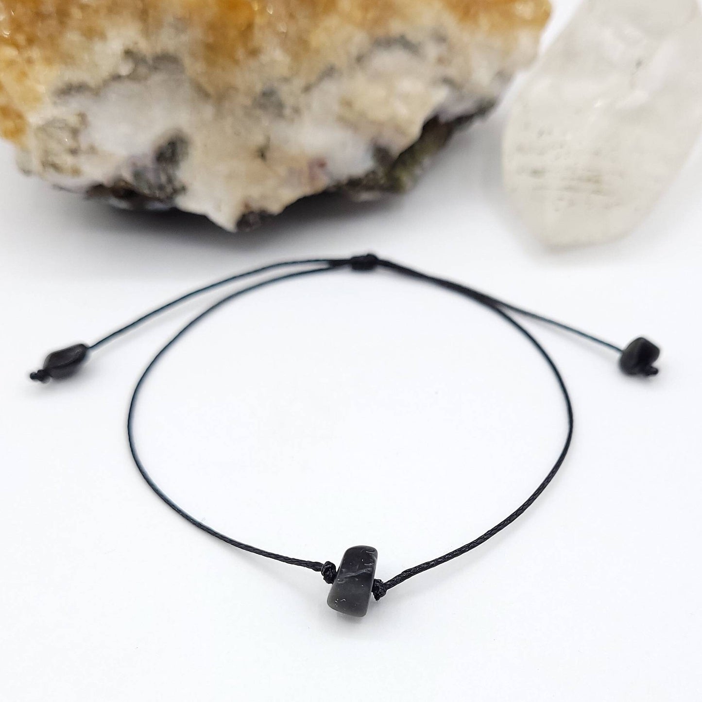 Obsidian Bracelet | Promotes Protection, Grounding, Dispelling Negativity and Healing the Root Chakra